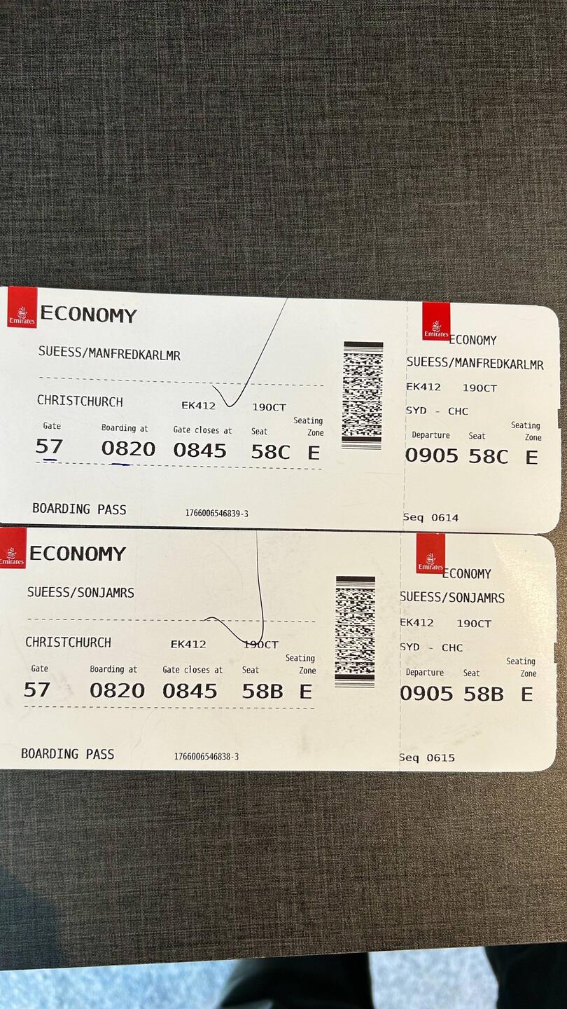 Von Sydney nach Christchurch