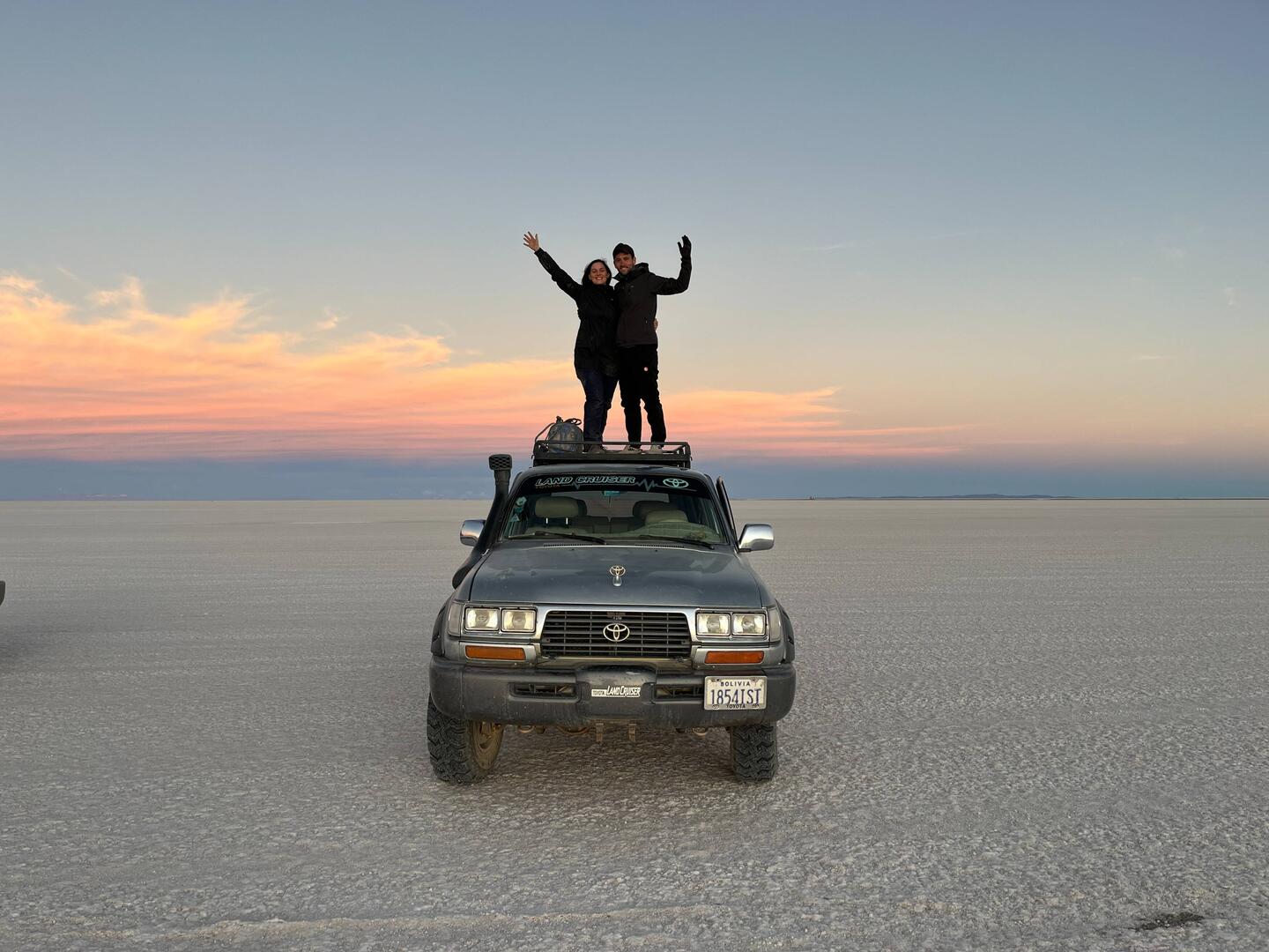 Ein Highlight der Tour: Die Salzwüste Salar de Uyuni