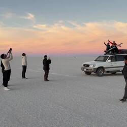 Der wunderschöne Zeitpunkt wird für Foto-Sessions genutzt