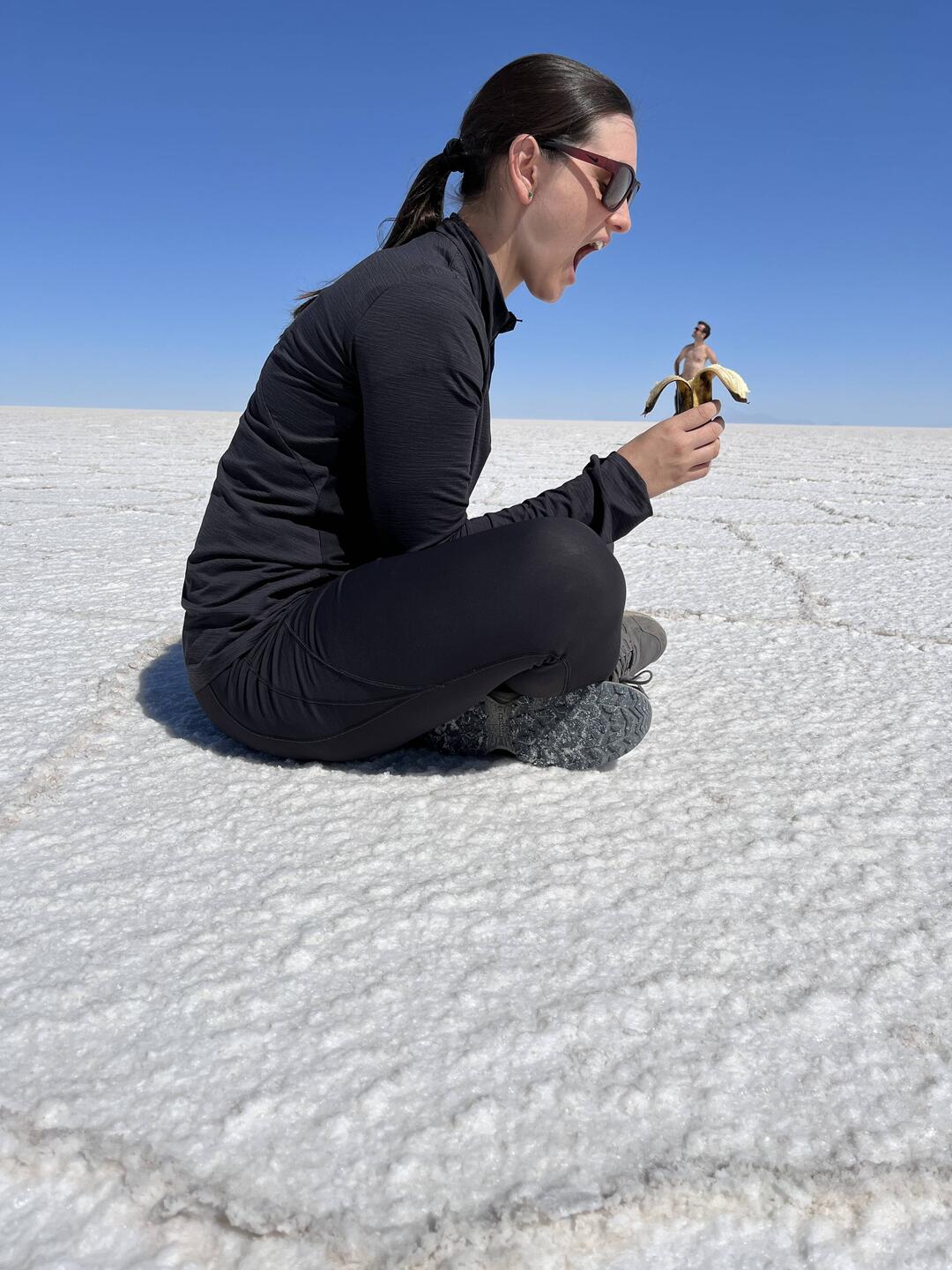 Spaßbilder sind ein Muss in der Salzwüste!