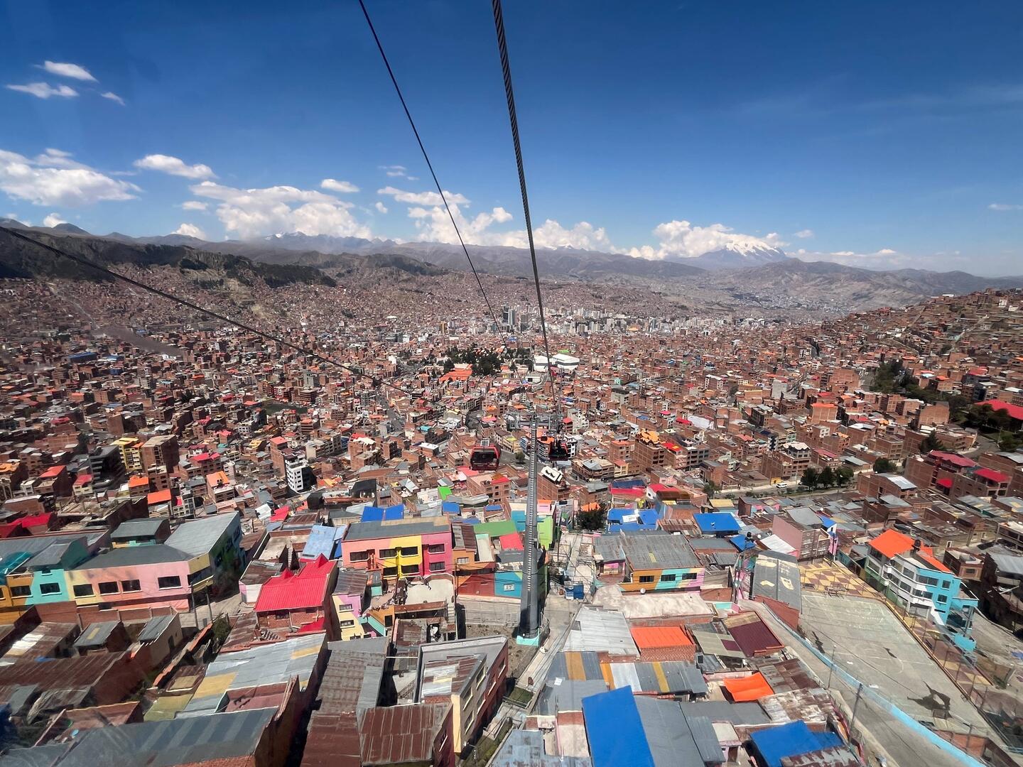 Der beeindruckende Ausblick aus einer der vielen Gondeln