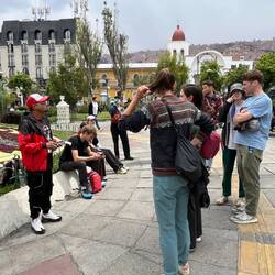 Heute laufen wir mal wieder bei einer Walking Tour mit