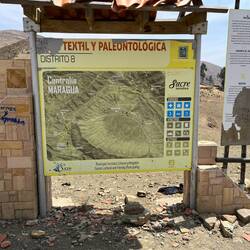 Auf der Karte erkennt man den Krater gut, durch den wir gelaufen sind