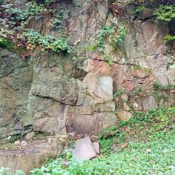 Steinbruch auch ein Teil der Georoute Ruhr