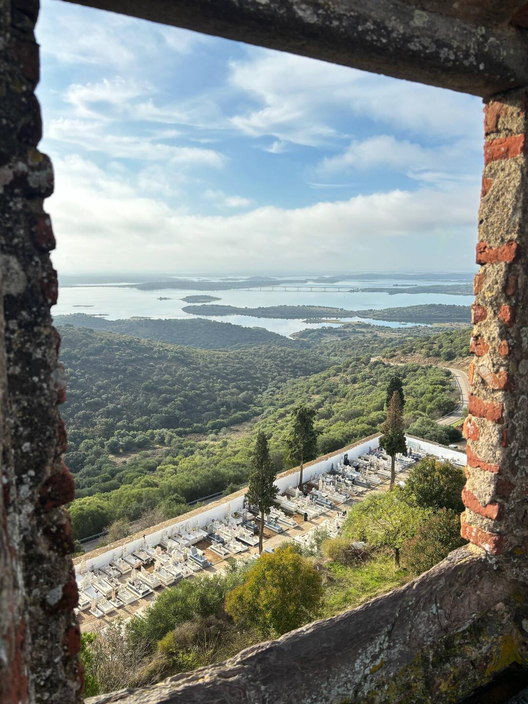 Overlooking the cemetery from Monsaraz Castle