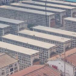 Der Friedhof von oben