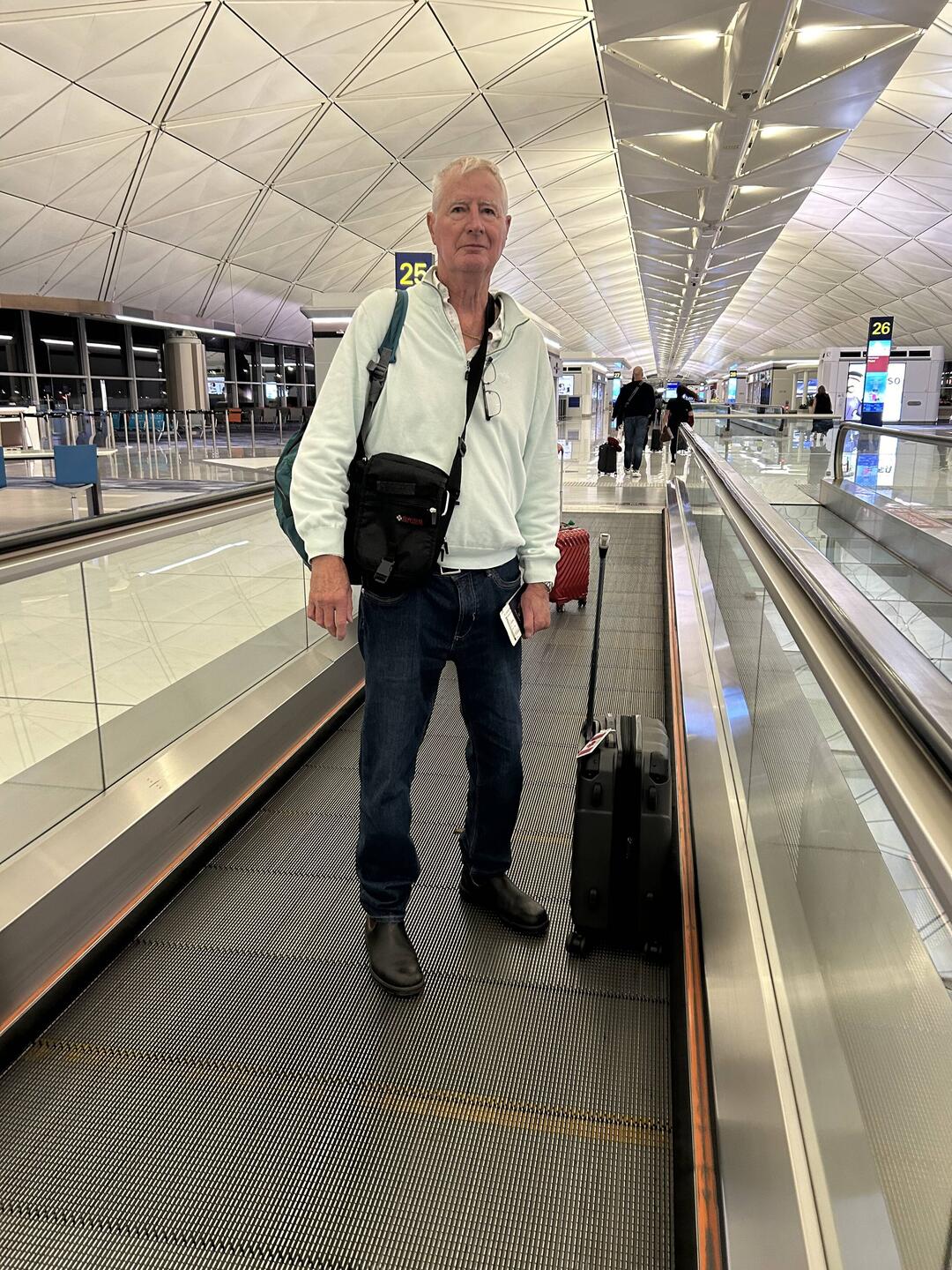 12:45 AM October 14, Pearson Airport, we are on our way to the gate.