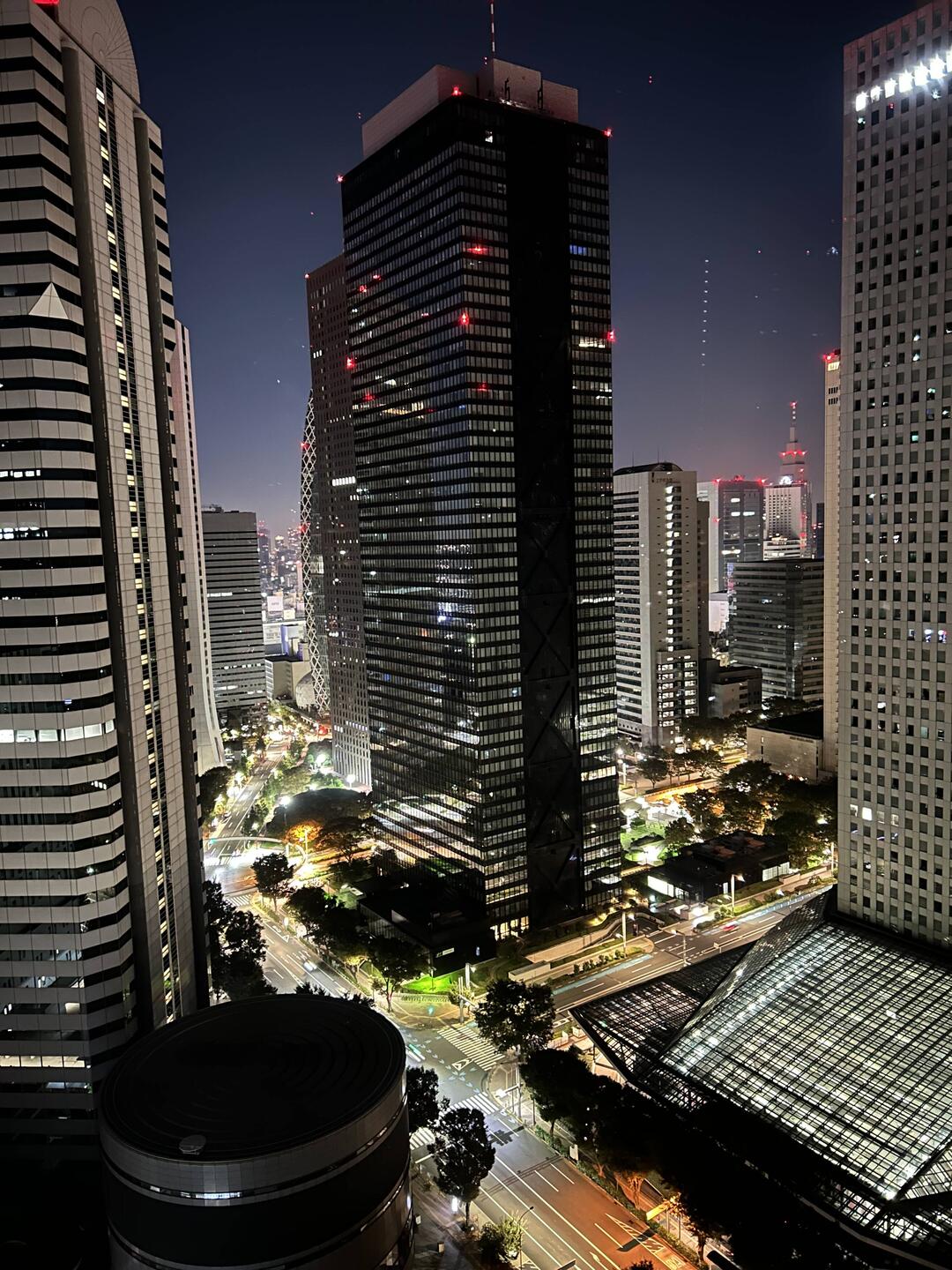 View from our room on the 38th floor