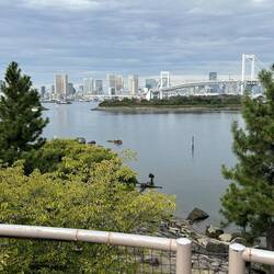 Looking across the bay towards Tokyo.
