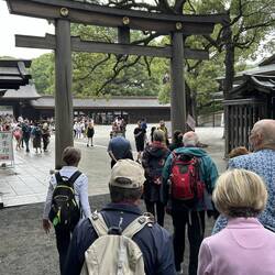 Torii Gate, brass Chrysanthemums, Royal family Emblem and Shinto symbol for long, happy life