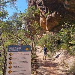 (easier part of the path)