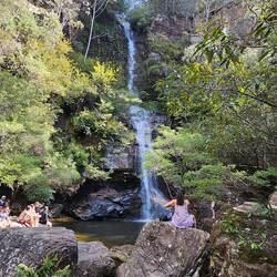 Minnehaha Falls: it's a pretty aggressive path to get to the swimming area!