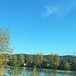 Die Rhone bei feinstem Wetter