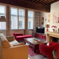 Our lovely apartment, check out the beams