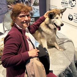 Sonja mit ( echten) Husky