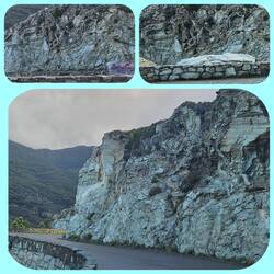 ..zur Abwechslung mal türkis schimmernde Steine 😄