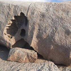 Auswaschen. Sieht aus wie künstlich erstellt.