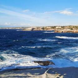 Am Strand von Lumio.