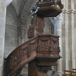The very ornate pulpit