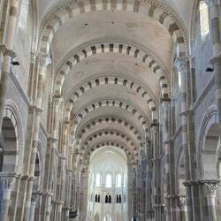 The beautiful nave is aligned perfectly with the summer solstice