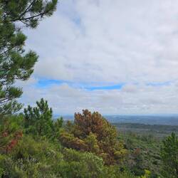 Weer boven na een steile klim.