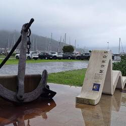 A wet and misty morning at Muros.