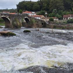 The Ponte Maceira, the base of the bridge dates back to Roman times, 2nd century.