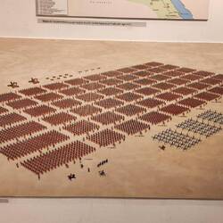 Each legion had cadres of 100 soldiers, totaling 5000-6000 men