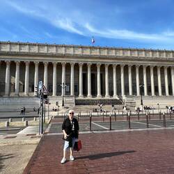On our walk back from the market,outside the appeals court