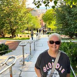 On our way back down, that's why I am smiling