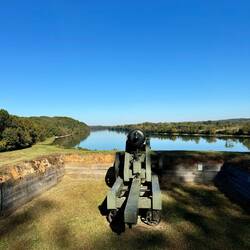 Looking out over the Cumberland River