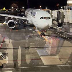 HA822 at the gate in Narita.