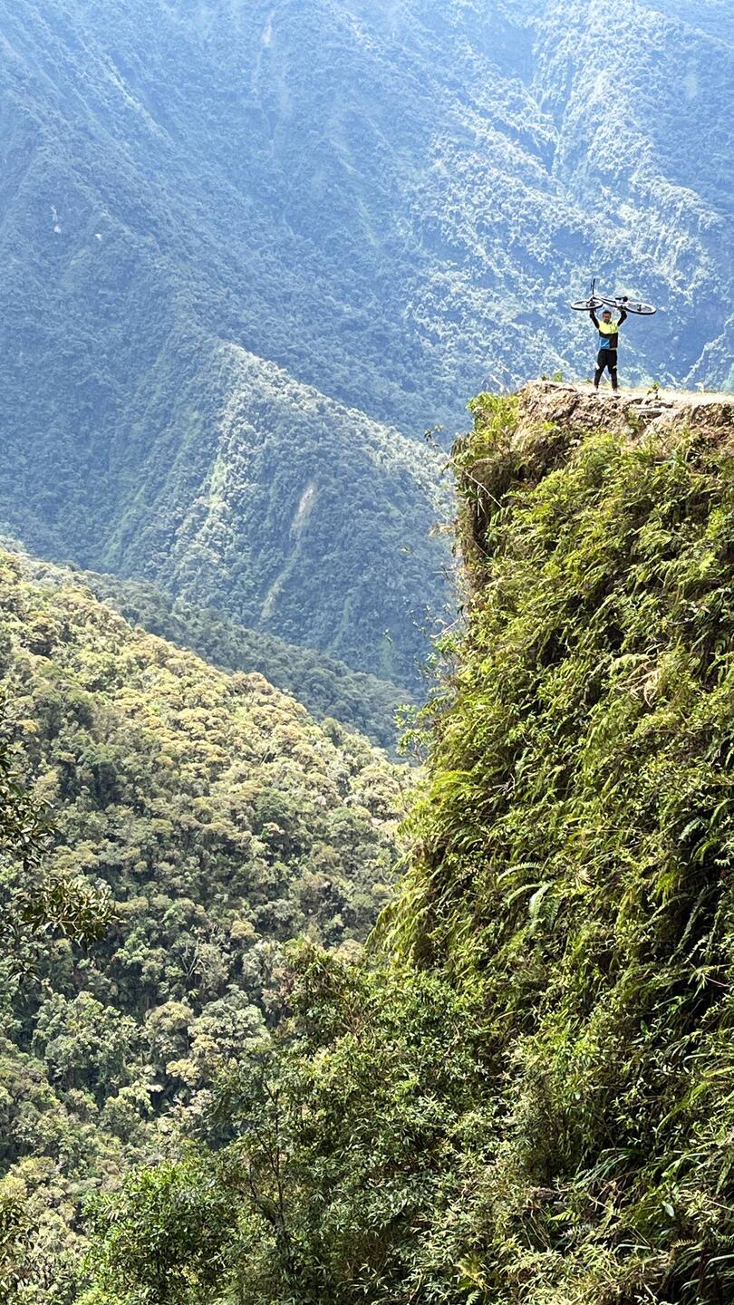 Andi auf der Death Road