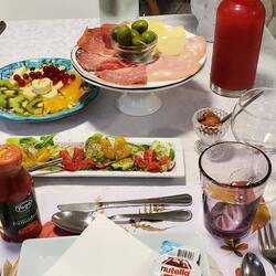 Look at all the different options! A buffet on every table.