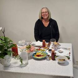 The table for breakfast was simply gorgeous!!