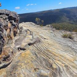 See the years in the hard rock like rings in a tree