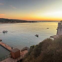 Sunset view from our outside area Vila Nova de Milfontes