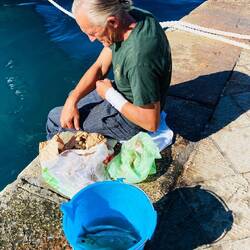 Nur mit Brot gefischt