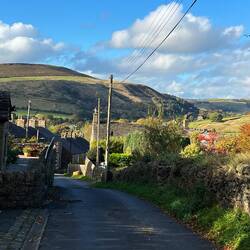 Coming down into Hayfield where I camp