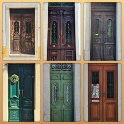 Tolle Haustüren direkt nebeneinander in einer Straße