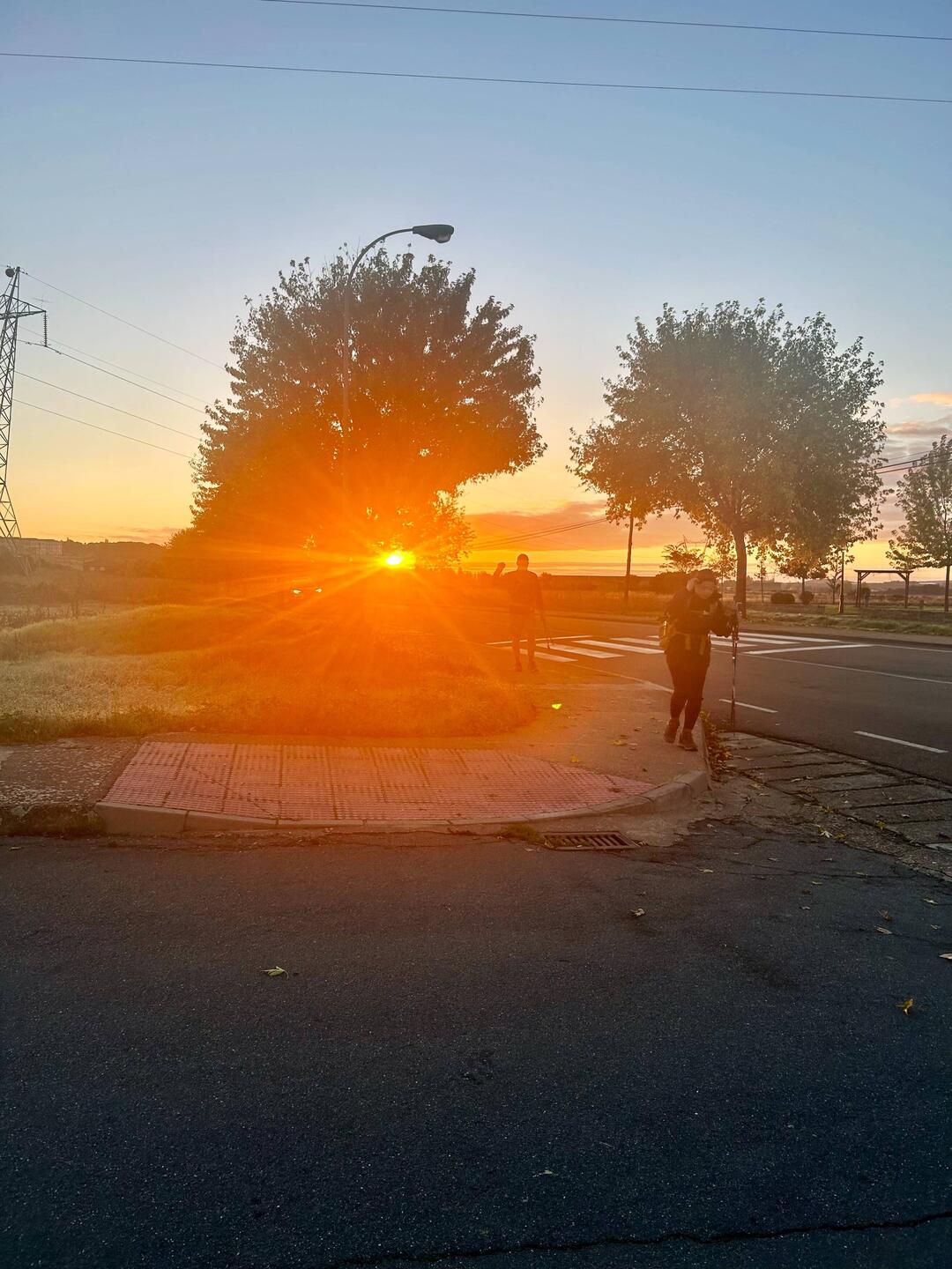 Sunrise spectacular leaving Astorga