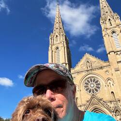 Photo bomb on Saint - Baudile Church