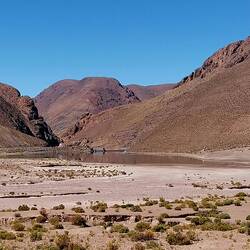 Blick auf den kleinen See vom Übernachtungsplatz