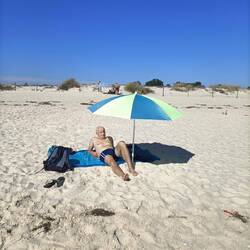 Bei 27°C, Strand nicht zu voll