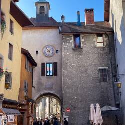 Near the end of the old town - clock still works
