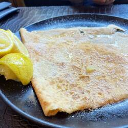 We shared crepe citron for dessert