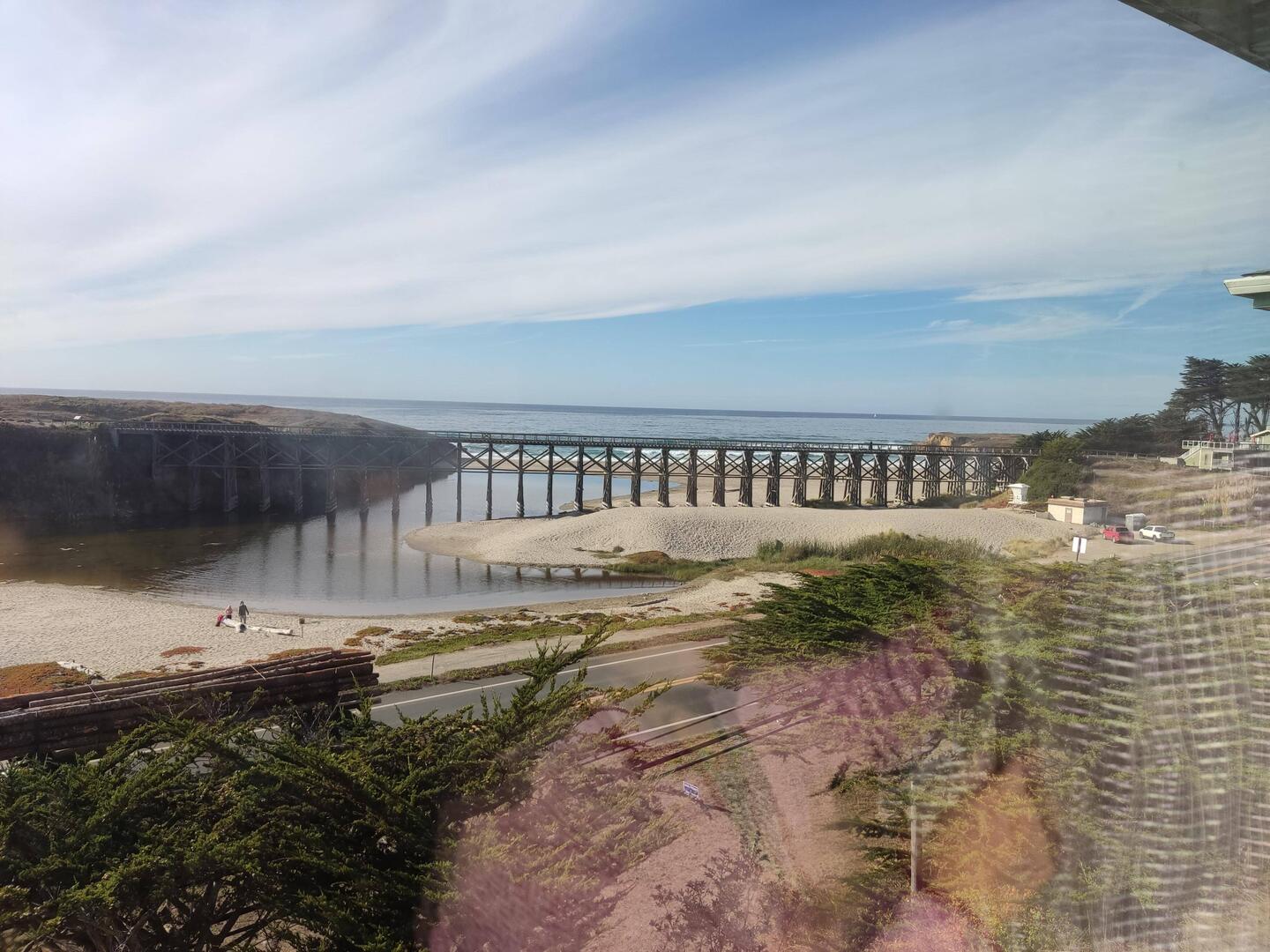 Pudding Creek Treatle, Blick aus unserem Zimmer