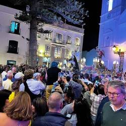The procession of the saints from Iglesia El Salvador.