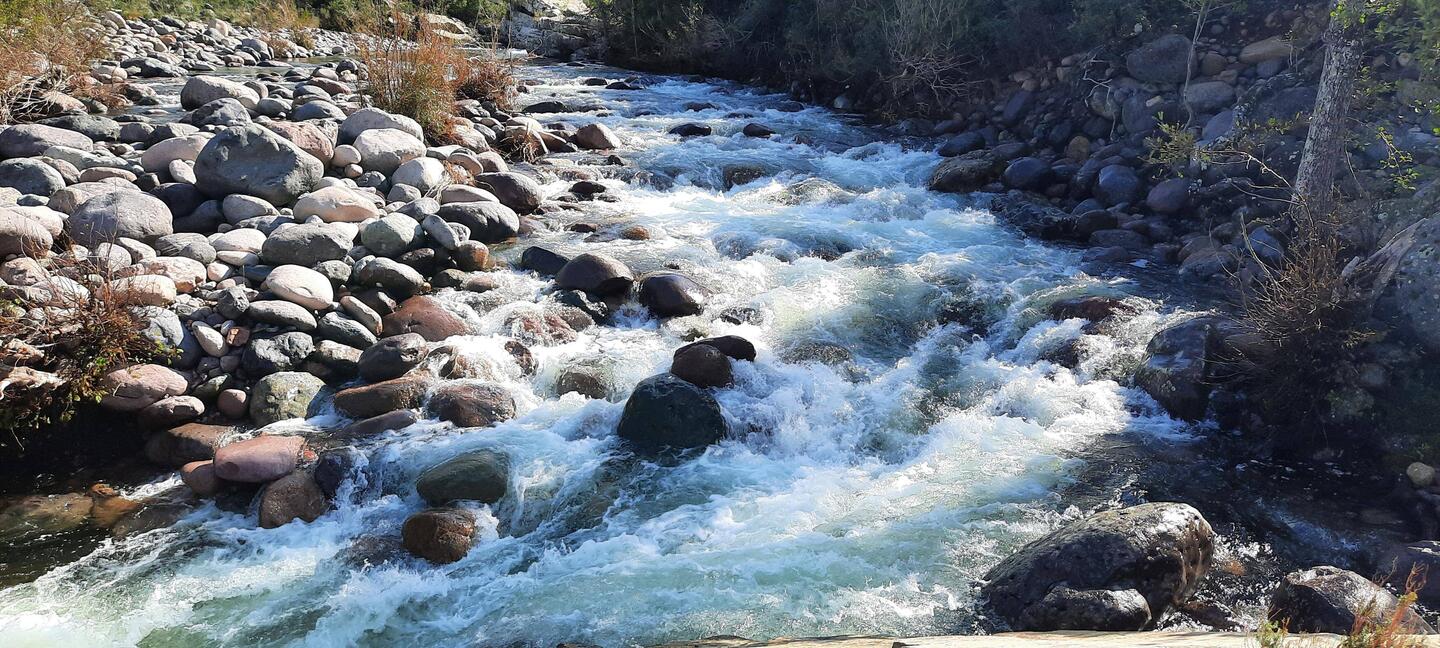 Fangu. Heute nicht ganz so viel Wasser.