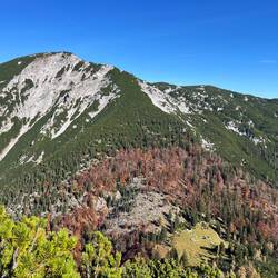 Noch ein letzter Blick Richtung Großer Höllkogel, und..